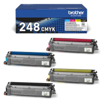 Brother Tonerpakke CMYK – 1 000 sider per toner (BROTN248VAL, Flerfarget, 1 Eske)
