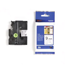 Brother TZe Tape – 9mm x 8m, Non-laminert (BROTZN221, 1 Eske)