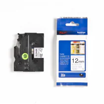 Brother TZe Tape – 12mm, Non-Laminated, Høy Kvalitet (BROTZN231, 1 Eske)