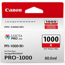 Canon PFI-1000 Rød Blekkpatron – Høy Kapasitet (CAN22533, Rød, 1 Eske)