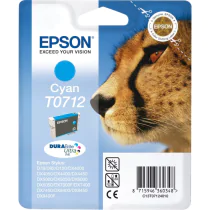 Epson T0712 Blekkpatron – Høy kapasitet (EPST07124012, Cyan, 1 Eske)