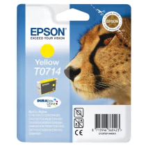 Epson T0714 Blekkpatron – Høy kapasitet (EPST07144012, Gul, 1 Eske)