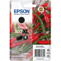 Epson T503XL Blekkpatron – Høy kapasitet, langvarig utskrift (EPST09R14010, Svart, 1 Eske)