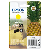 Epson T604XL Blekkpatron – Høy kapasitet, langvarig (EPST10H44010, Gul, 1 Eske)