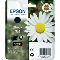 Epson T1801 Blekkpatron – Høy kapasitet (EPST18014012, Svart, 1 Eske)