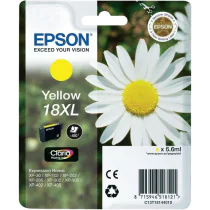 Epson T1814 Blekkpatron XL – Høy kapasitet (EPST18144012, Gul, 1 Eske)