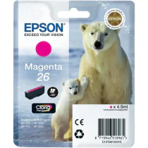 Epson T2613 Magenta Blækpatron – Høy kapasitet (EPST26134012, Magenta, 1 Eske)