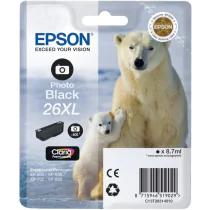 Epson T2631 Photo Blækpatron XL – Høy kapasitet (EPST26314012, Foto Svart, 1 Eske)