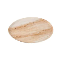 Green Box Runde pizzatallerkener med palmevarer, beige, 100 stk, SGB-DTW055, size 250 mm