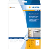 HERMA Etiketter Inkjet – Vannfast, Utendørsbruk (HER4866, 1 Eske)