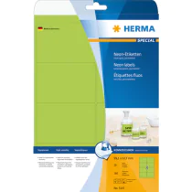 HERMA Etiketter Neon Special – FSC® Sertifisert (HER5147, Grønn, 1 Eske)