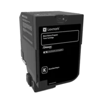 Lexmark CS720 Toner – Høy kapasitet, skarpe utskrifter (LEX74C20K0, Svart, 1 Eske)