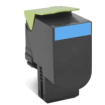 Lexmark CX410/CX510 Toner – Høy kapasitet, pålitelig utskrift (LEX80C2HCE, Cyan, 1 Eske)