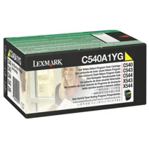 Lexmark Tonerpatron – Høy kapasitet, 1.000 sider (LEXC540A1YG, Gul, 1 Eske)