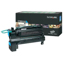 Lexmark C792 Toner – Høy kapasitet, skarp utskrift (LEXC792X1CG, Cyan, 1 Eske)