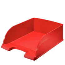 Leitz Brevkurv Plus Jumbo – Ekstra Kraftig, Holdbar (LTZ52330025, Rød, 4 Eske)