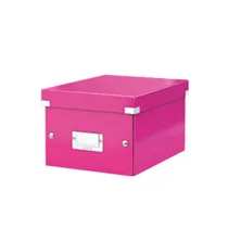 Leitz Oppbevaringsboks Click&Store S – Praktisk Oppbevaring (LTZ60430023, Rosa, 1 Eske)