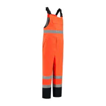 Dapro Protector Bib – Lett, Vanntett, Flammehemmende (OPROB-NB/HVOR-2XL, Marineblå/Hi-Vis oransje, 1 Stykk, størrelse-2XL)