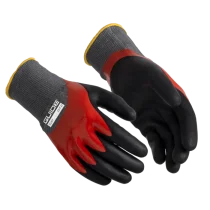 Guide 9507 Knokedyppet nitril kuttbestandig hanske, 6 Par