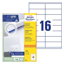 Avery 3423 Flerbruksetiketter 105 x 35 mm hvit