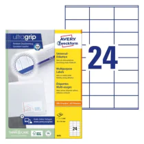 Avery 3475 Flerbruksetiketter 70 x 36 mm hvit