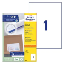 Avery 3478 Flerbruksetiketter 210 x 297 mm hvit