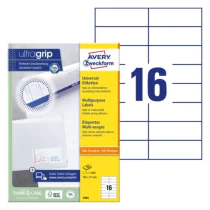 Avery 3484 Flerbruksetiketter 105 x 37 mm hvit