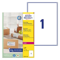 Avery LR7167-100 Resirkulerte adresseetiketter 199,6 x 289,1 mm off-white