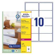 Avery LR7173-100 Resirkulerte adresseetiketter 99,1 x 57 mm off-white