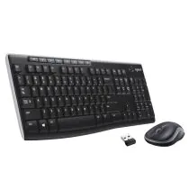Logitech MK270 trådløst tastatur og mus, sveitsisk, 1 Stykk, SEN-920-004534