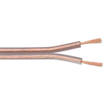MicroConnect høyttalerkabel, 100m, 2x2,5mm², Gjennomsiktig, 1 Stykk, SEN-AUDSPEAKER7-100