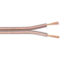 MicroConnect høyttalerkabel, 50m, 2x2,5mm², Gjennomsiktig, 1 Stykk, SEN-AUDSPEAKER7-50