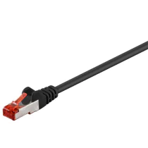 MicroConnect CAT6 F/UTP nettverkskabel 0,25m, svart, 1 Stykk, SEN-B-FTP60025S