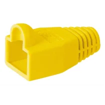 MicroConnect strekkavlastningsstøvel for RJ45 gul, 50 Stykk, 1 Stykk, SEN-KON503Y