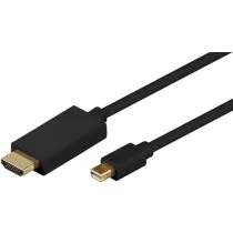 MicroConnect Mini Displayport-HDMI M-M 5m, 1 Stykk, SEN-MDPHDMI5B