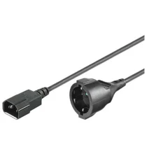 MicroConnect forlengelseskabel C14 - Schuko hunn, 1,0m, 1 Stykk, SEN-PE130100
