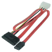 MicroConnect SATA-strøm 15+7pin-4+7pin, 1 Stykk, SEN-PI17146
