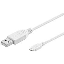 MicroConnect USB A til USB Micro B, Versjon 2.0, Hvit, 5m, 1 Stykk, SEN-USBABMICRO5W