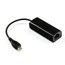MicroConnect micro USB - RJ-45, svart, 1 Stykk, SEN-USBMICROETHBB