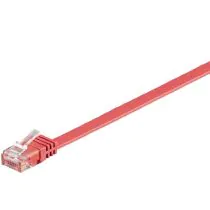 MicroConnect CAT6 U/UTP FLAT nettverkskabel 1m, rød, 1 Stykk, SEN-V-UTP601R-FLAT
