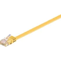 MicroConnect CAT6 U/UTP FLAT nettverkskabel 1m, Gul, 1 Stykk, SEN-V-UTP601Y-FLAT
