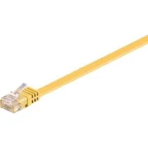 MicroConnect CAT6 U/UTP FLAT nettverkskabel 3m, Gul, 1 Stykk, SEN-V-UTP603Y-FLAT