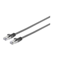 MicroConnect CAT6a U/UTP FLAT Nettverkskabel 15m, Sort, 1 Stykk, SEN-V-UTP6A15S-FLAT