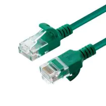 MicroConnect CAT6a U/UTP SLIM nettverkskabel 10m, grønn, 1 Stykk, SEN-W125628020