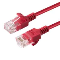 MicroConnect CAT6a U/UTP SLIM nettverkskabel 7,5 m, rød, 1 Stykk, SEN-W125628037