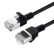 MicroConnect CAT6A U-FTP Slim, LSZH, 10m nettverkskabel, svart, 1 Stykk, SEN-W128178700