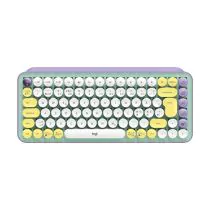 Logitech POP Keys Trådløst mekanisk tastatur med emoji-taster, grønn/fiolett/hvit/gul, nordisk, 1 Stykk, SEN-W128232765