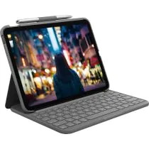 Logitech Slim Folio-tastaturdeksel for iPad (10. generasjon), engelsk engelsk, 1 Stykk, SEN-W128233297