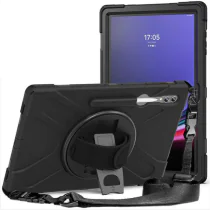 eSTUFF AUSTIN Defender-deksel til Samsung Galaxy Tab S10 Ultra / S9 Ultra / S8 Ultra - Svart, 1 Stykk, SEN-W128440982
