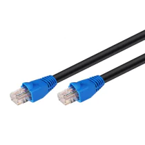 MicroConnect CAT6 U/UTP Utendørs Nettverkskabel 1m, Svart, 1 Stykk, SEN-W128920352